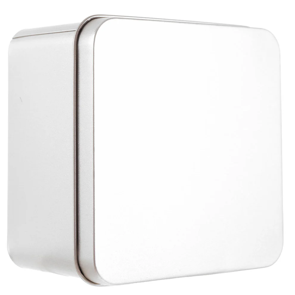 Cutie metalică pătrată – 9×9×5 cm, ideală pentru cadouri